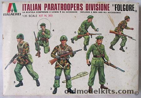 Italaerei 1/35 Italian Paratrooper Divisione Folgore, 303 plastic model kit